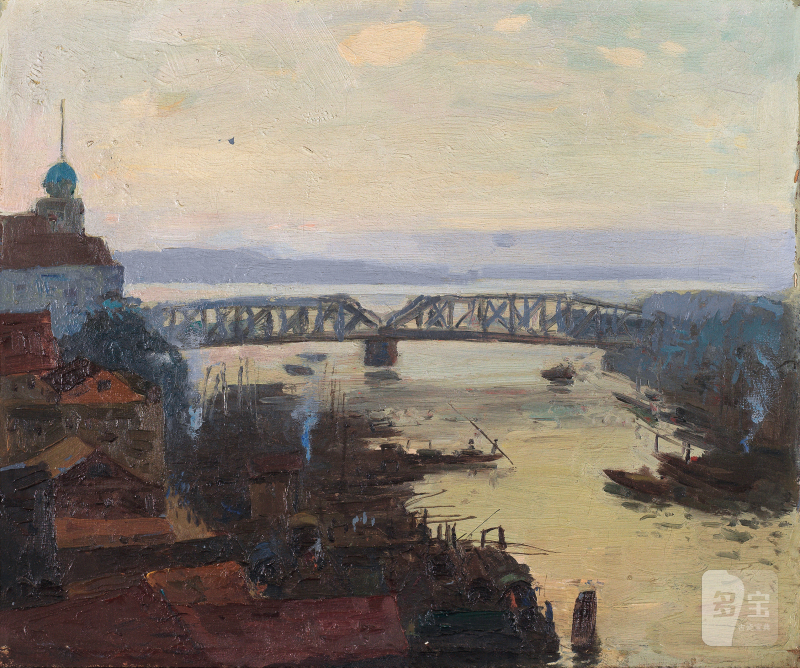 王式廓 WANG SHIKUO (1911-1973) 苏州河桥 Suzhou River Bridge - 图2